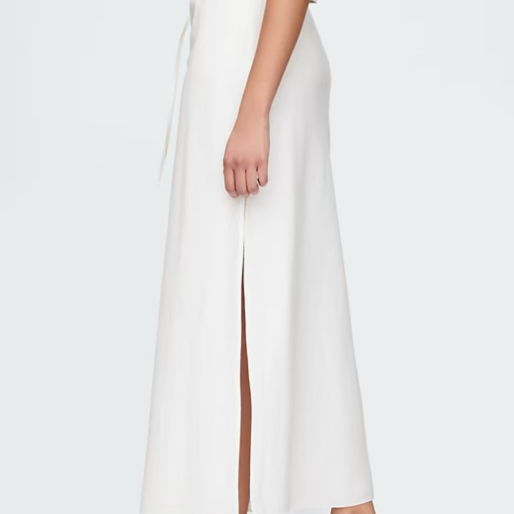 GAP White A-Line Maxi Skirt